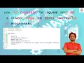 How to calculate the square root of a number using the sqrt function in C programming