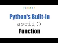 Python ascii -