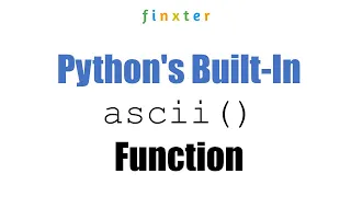 Python ascii -