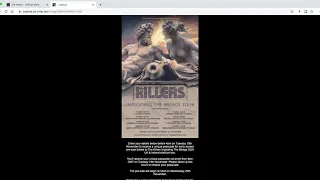 The Killers Presale Code UK Stadium Tour 2020