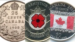 Canadian Quarters through the years