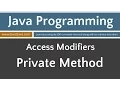 Learn Java Programming - Private Access Applied to a Method