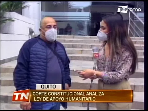 Corte constitucional analiza ley de apoyo humanitario