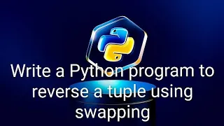 Write a Python program to reverse a tuple using swapping