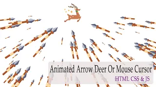Animated Arrow Follow Deer Or Mouse Cursor using html css Javascript Mousemove Programmer Shipon