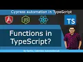 TypeScript - Basic 4 What is function Type of functions in TypeScript Arrow and Overloading function