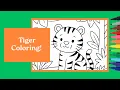 Tiger Coloring for Kids Cute Jungle Adventure