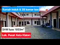 Rumah induk yg mewah \u0026 28 kamar kos, kamar mandi dalam semua. Lokasi di Pusat Kota Klaten