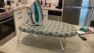 Amazon Basics Tabletop Ironing Board with Folding Legs Review