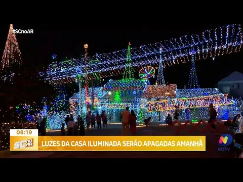 Ainda dá tempo: casa iluminada de Blumenau terá luzes apagadas no sábado
