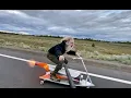 Crazy Rocketman Rocketman riding the Rocket Board