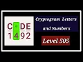 Cryptogram Level 505 Solution Walkthrough