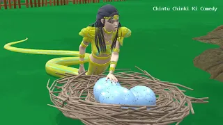 नागिन के अंडे | Billi ke Bachhe Monkey | Chintu Cartoon| Pagal beta | Comedy video | cs bishtvines