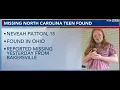 Amber Alert canceled for missing 15YO NC girl child found safe in Ohio