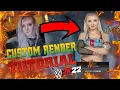 CAW WORKSHOP WWE 2K22 Custom Render Tutorial Turn Your Pics into Renders
