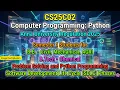 CS25C02 Computer Programming Python Software Development Life Cycle SDLC Phases R2025