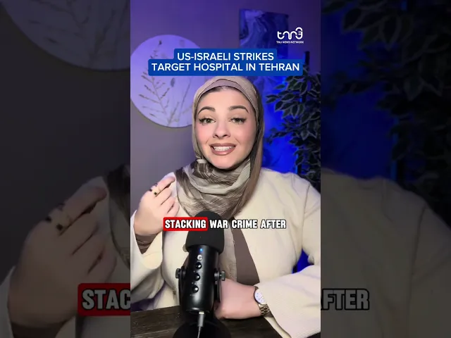 ⁣US-Israeli Strikes Target Hospital in Tehran