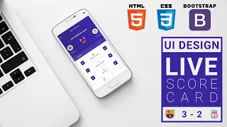 Live Score Card App HTML CSS BOOTSTRAP Speed Coding with Source Code
