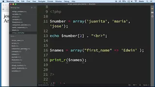 012 Associative Arrays PHP Full Course 2021