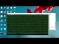 How to make matrix effect using notepad