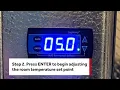 Norlake Walk In Cooler or Freezer Temperature Adjustment Instructions
