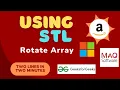 Rotate Array GFG POTD Solved in Just Two Lines Using STL