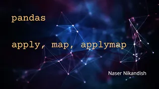apply map applymap in pandas