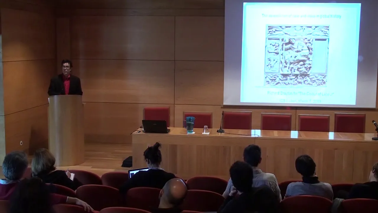 The Colour of Labour ERC AdG 695573 | Distinguished Lectures Series - Richard Drayton