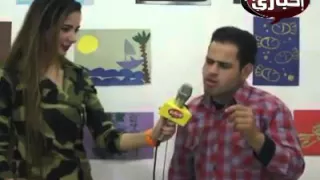 الفنان الكوميدى محمد عيد مع الاعلامية لوزان فياض على قناة اخبارى 