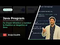 Java Program to Check Whether a Number is Positive or Negative or Zero PrepInsta