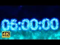 5 Hours Countdown Timer - Electric 4K