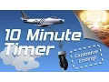 10 min exploding countdown timer with Jet Plane