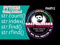 COUNT INDEX FIND RFIND PYTHON STRING - 2