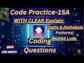 Coding Practice 15A Digits Alphabets Pattrens Nested Loops CCBP