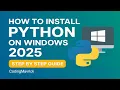 How to Install Python on windows 2025