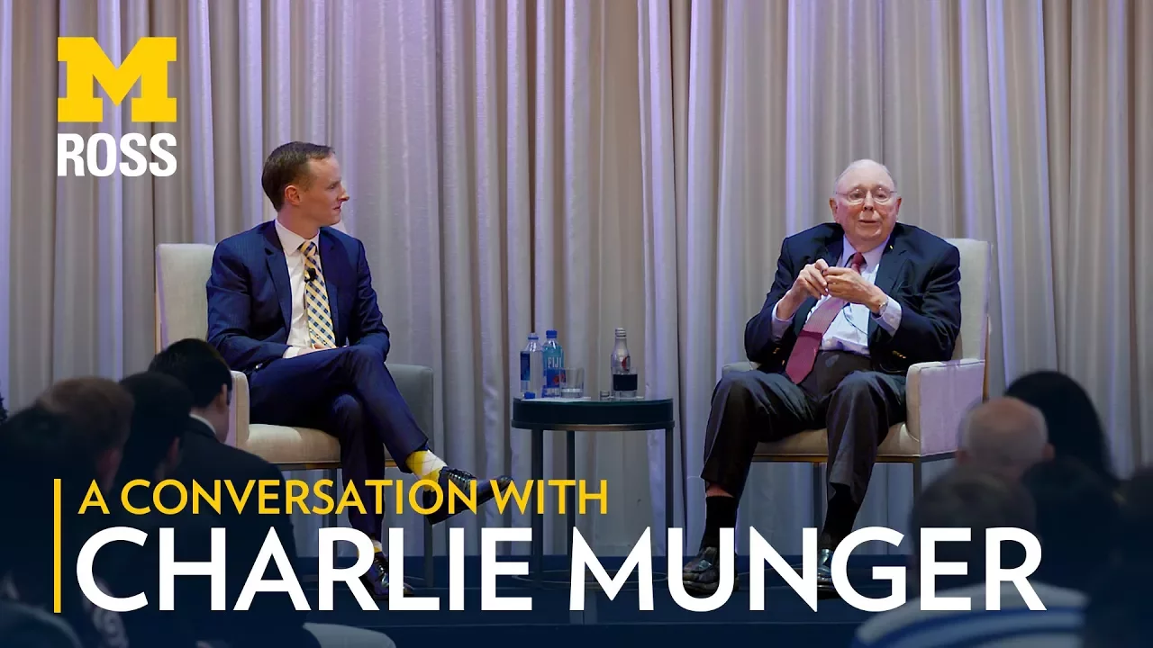 Outline Video A Conversation with Charlie Munger and Michigan Ross - 2017