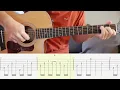 Seven Years - Norah Jones - Guitar Tutorial + TABS on screen