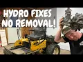 Zero Turn Hydrostatic Transmission Fix - NO REMOVAL