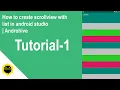 How to create Scrollview with list view in android studio Androhive