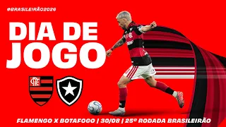 🔴 AO VIVO: FLAMENGO x BOTAFOGO | PRÉ-JOGO + NARRAÇÃO | BRASILEIRÃO (30/08/26)