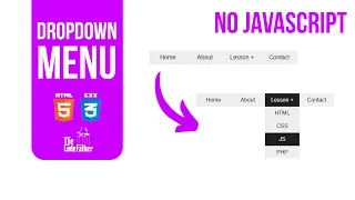 Dropdown Menu with HTML CSS No JavaScript