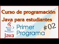 First Java program in Netbeans Java programming course for students 02