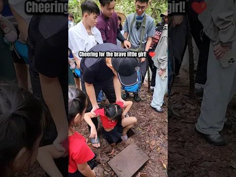 A Brave Little Girl Exploring Vietnam’s Cu Chi Tunnels!
