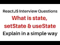 What is state setState useState in reactjs component