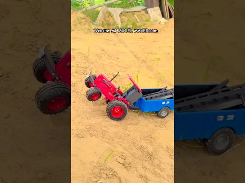 Mahindra 575 got stuck with trolley 🔥loading heavy grills 😱