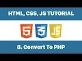 Convert HTML To PHP