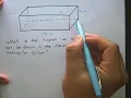 MATH Find Longest Line Segment in a Right Rectangular Prism