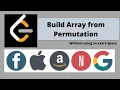 Build Array from Permutation LeetCode Build Array 1920 Build Array Nikhil Saini