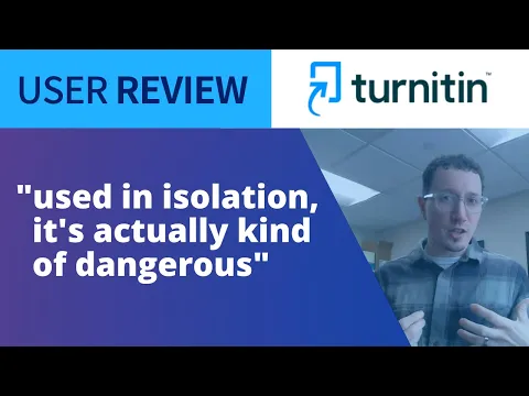 Thumbnail for User Review: Teacher Finds Turnitin Must Be used Holistically, Otherwise Could Enhance Plagiarism