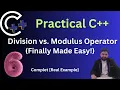 difference between division and modulus operator in c